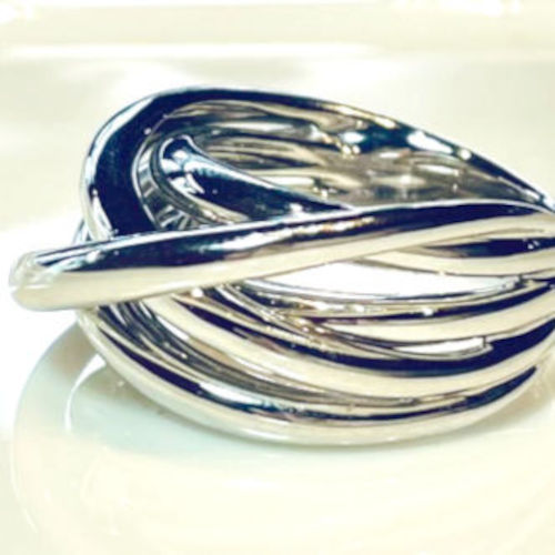 Anello oro bianco 750